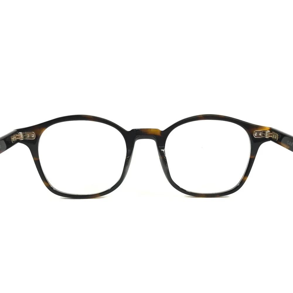 Garrett Leight Eyeglasses Frames RILEY COFT Brown Horn Square Full Rim 48-22-143